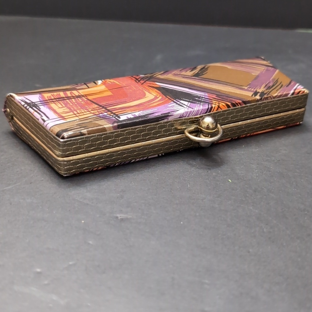 Vintage Mid-century Eyeglasses Case Multi-colored with Kiss Lock. - Picture 3 of 8